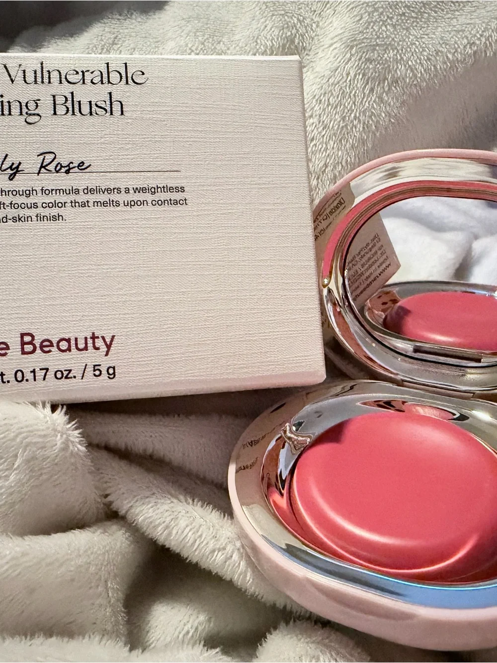 Rare Beauty melts effect